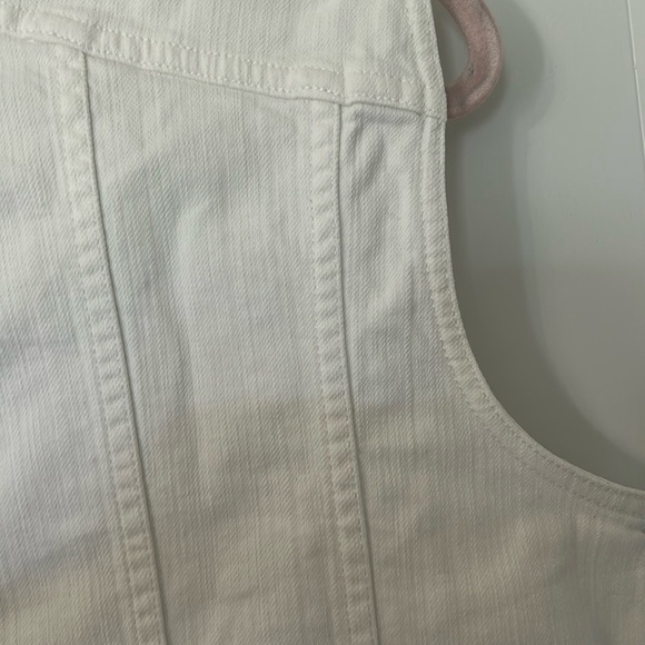 Chico's White Button-Up Vest - Picture 8 of 11